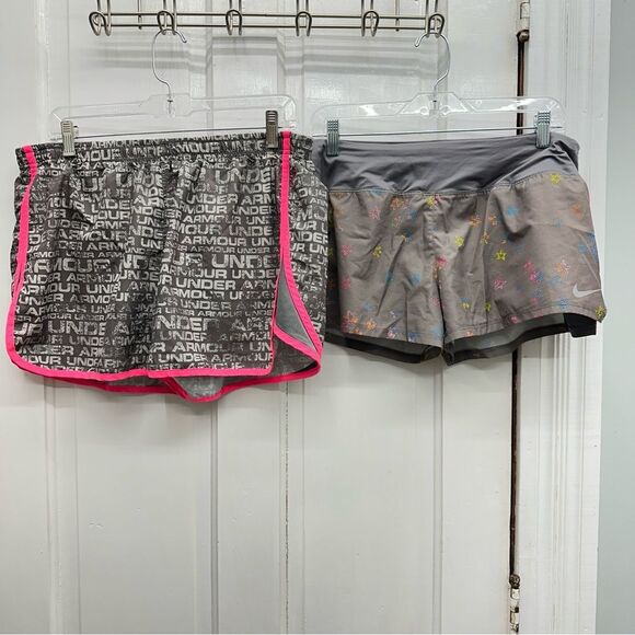 Under Armour semi-fitted heat gear Nike dri fit running shorts women's xl - Picture 1 of 11